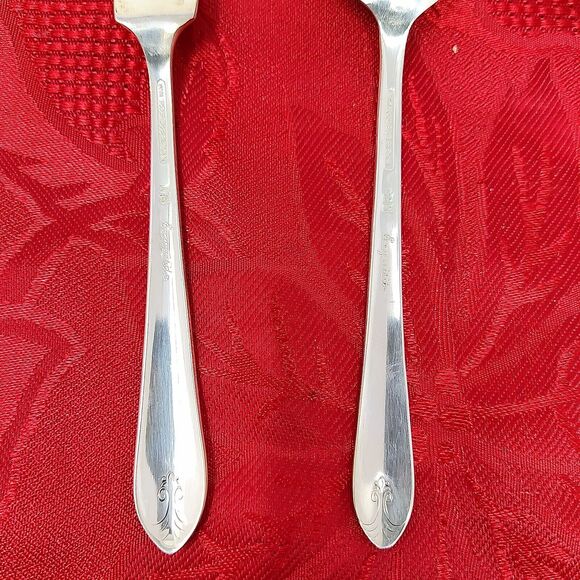 5 Serving 1940'S Wm ROGERS "EXQUISITE" Serving Pieces Silver Plated Beautiful - Picture 16 of 16